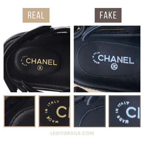 chanel dad sandals real vs fake|chanel heels dupe.